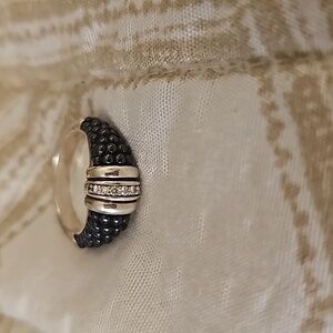 LAGOS SS black caviar black ceramic